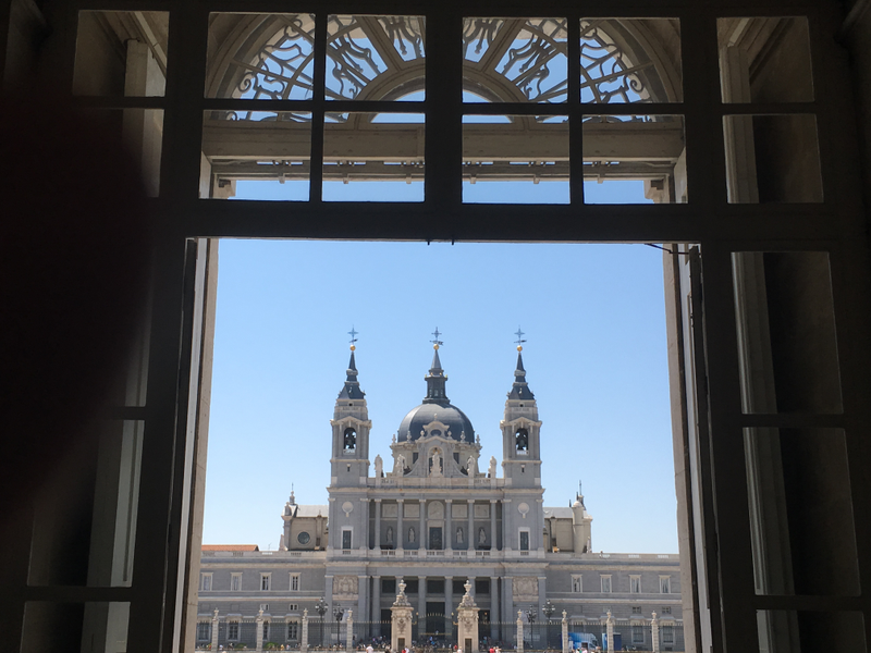 The cathedral as seen from the palace.